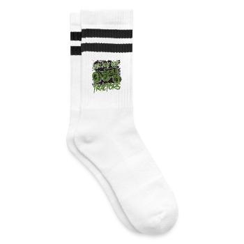 Still Play With Tractors - Striped tennis socks - white/black - Right