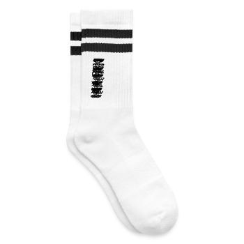 Rostock Floodlights - Striped tennis socks - white/black - Right