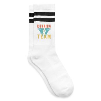 Graphique du Club de Sprint de l’équipe de course rétro - Chaussettes de tennis - blanc/noir - Droite