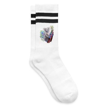 Koala - Chaussettes de tennis - blanc/noir - Droite