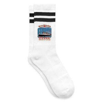 TITANIC creation Louis RUNEMBERG © Adagp - Striped tennis socks - white/black - Right