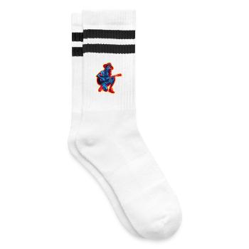 Guitariste rétro - Chaussettes de tennis - blanc/noir - Droite