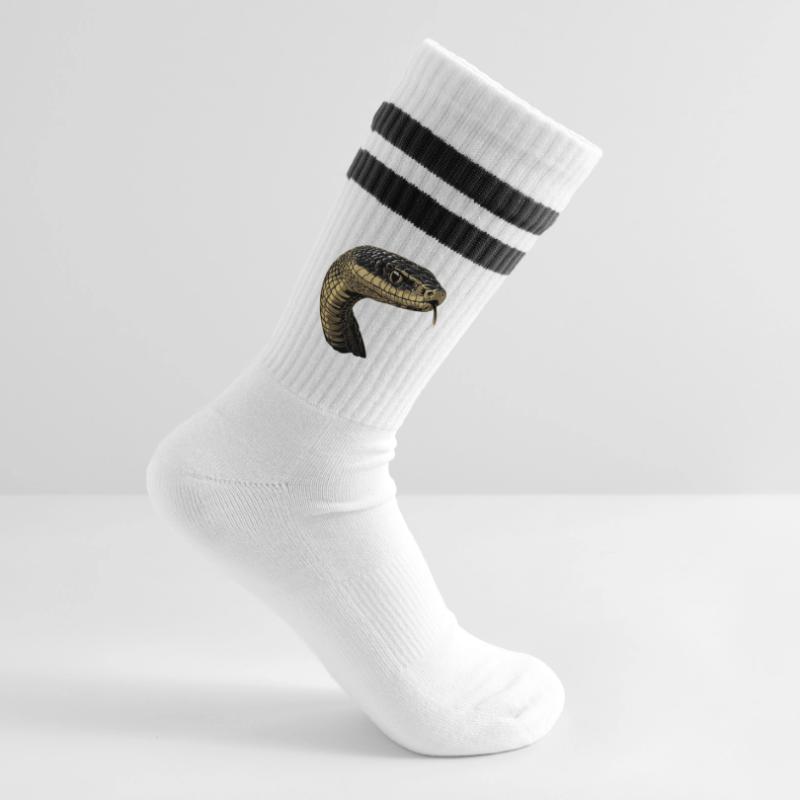 Snake Python Cobra Mamba Rattlesnake Snake Striped tennis socks