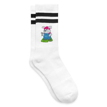 Artisan Bunny Craftsman Fabrication de Marteau - Chaussettes de tennis - blanc/noir - Droite