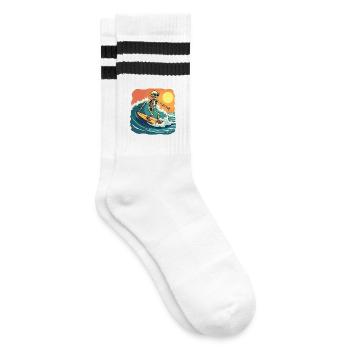 Plage Vacances Mer Été Soleil Surf Skeleton Fun - Chaussettes de tennis - blanc/noir - Droite