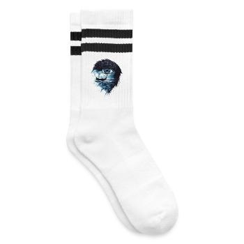 Runes du navire Viking Raven - Chaussettes de tennis - blanc/noir - Droite