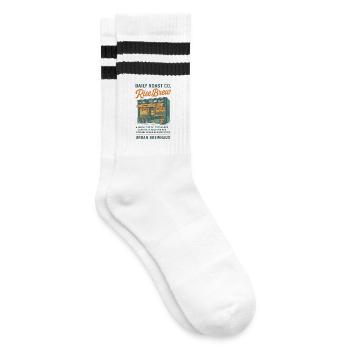 Rise & Brew Design de café urbain - Chaussettes de tennis - blanc/noir - Droite