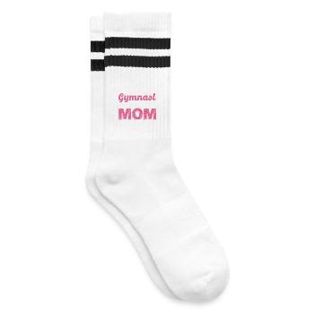 Motif préféré de la maman gymnaste - Chaussettes de tennis - blanc/noir - Droite