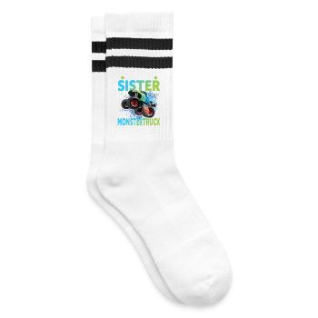 Échangez la sœur contre le Monster Truck - Chaussettes de tennis - blanc/noir - Droite