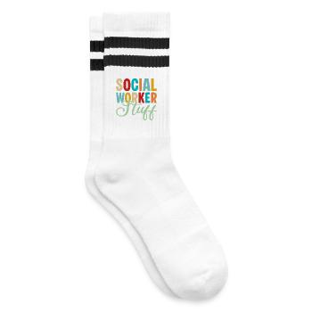 Citations de travailleurs sociaux Travail social - Chaussettes de tennis - blanc/noir - Droite