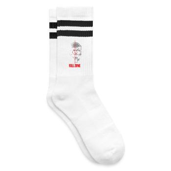 Jeu de tir sportif Airsoft Gaming Zone de mort Joueur de crâne - Chaussettes de tennis - blanc/noir - Droite