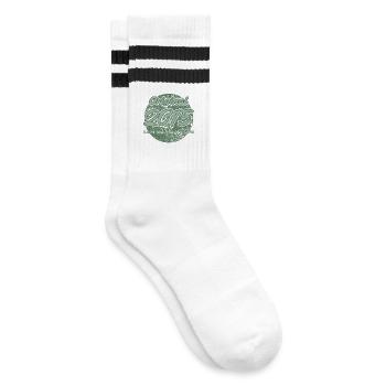 11. Geburtstag 2015 Jungen und Mädchen Geschenk - Gestreifte Tennissocken - Weiß/Schwarz - Rechts