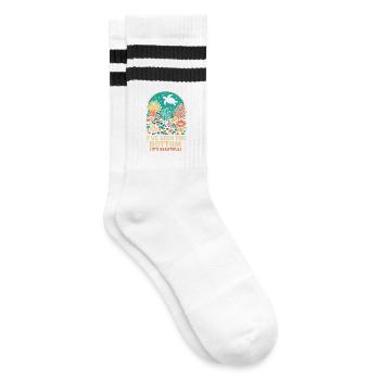 I Saw the Reason | Reef Diving - Striped tennis socks - white/black - Right