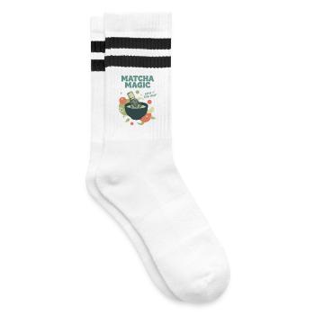 Matcha Magic Fouette-le Très bon Thé vert Matcha - Chaussettes de tennis - blanc/noir - Droite