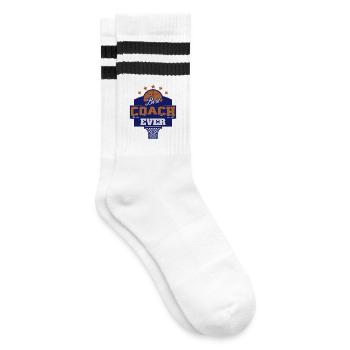 Meilleur entraîneur de basket-ball - Chaussettes de tennis - blanc/noir - Droite