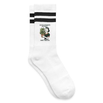 Décoration pour introvertis | Plantes - Chaussettes de tennis - blanc/noir - Droite