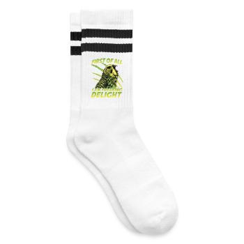 Fans de l’oiseau perroquet Welli Perruche incarce - Chaussettes de tennis - blanc/noir - Droite