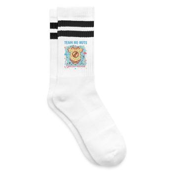 Équipe de révélation du sexe No Nuts Baby shower Maman Papa - Chaussettes de tennis - blanc/noir - Droite