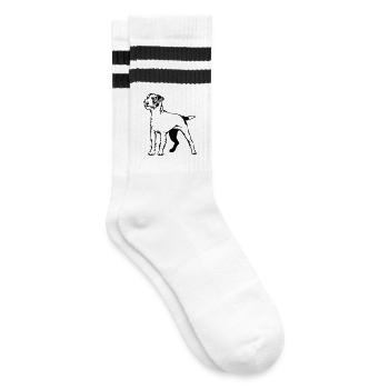 Parson Russell Terrier - Chaussettes de tennis - blanc/noir - Droite