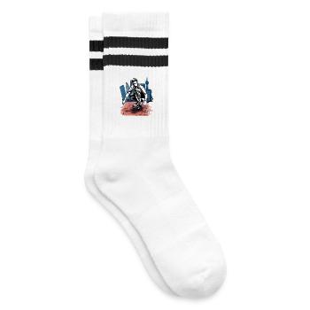 Patineurs à la périphérie de la ville - Chaussettes de tennis - blanc/noir - Droite