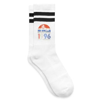 1996 Jahrgang Vintage Retro Geburtstag Geschenk - Gestreifte Tennissocken - Weiß/Schwarz - Rechts