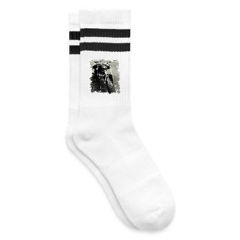Moto MZ RT 125 Zschopau GDR - Chaussettes de tennis - blanc/noir - Droite