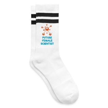 Futures femmes scientifiques - Chaussettes de tennis - blanc/noir - Droite
