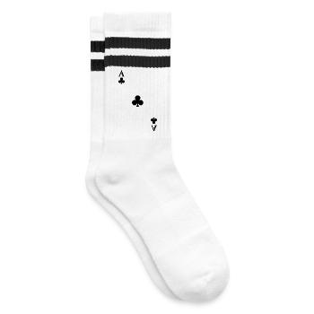 Cartes à jouer Contraste - As de Trèfle - Chaussettes de tennis - blanc/noir - Droite