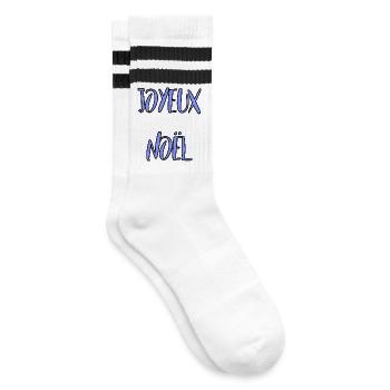 NOËL. ANNEE. ANNIVERSAIRE. RETRAITE. PAPA. MAMAM. - Chaussettes de tennis - blanc/noir - Droite