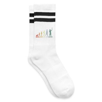 Peintre Varnisher Evolution - Chaussettes de tennis - blanc/noir - Droite