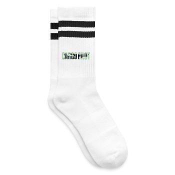 Cargo pilot C-160 - Gestreifte Tennissocken - Weiß/Schwarz - Rechts