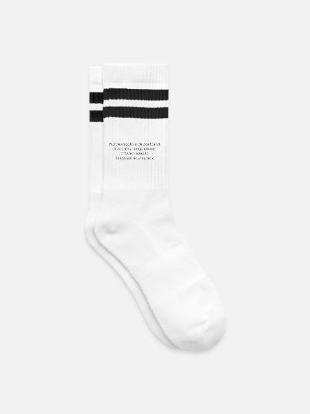 Stadt Mönchengladbach - Gestreifte Tennissocken - Weiß/Schwarz