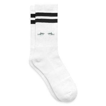 Haie - Gestreifte Tennissocken - Weiß/Schwarz - Rechts