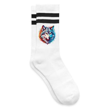 Loup - Chaussettes de tennis - blanc/noir - Droite