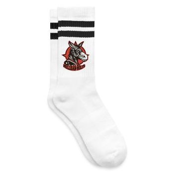 Logo de la mascotte des Mules Mulligan - Chaussettes de tennis - blanc/noir - Droite