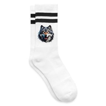 Loup - Chaussettes de tennis - blanc/noir - Droite