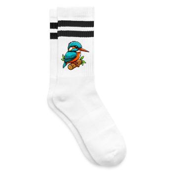 Martin-pêcheur - Chaussettes de tennis - blanc/noir - Droite