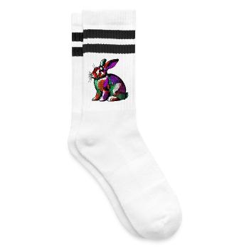 Lapin - Chaussettes de tennis - blanc/noir - Droite