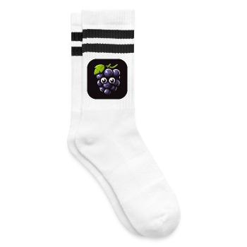 Raisins tristes dans un style comique - Chaussettes de tennis - blanc/noir - Droite
