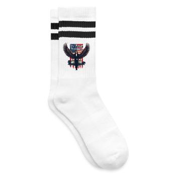 FIRST MADAM PRESIDENT, KAMALA HARRIS - Striped tennis socks - white/black - Right