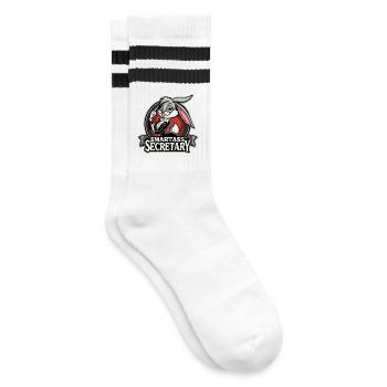 Smartass Secretary Bunny Cadeau drôle - Chaussettes de tennis - blanc/noir - Droite