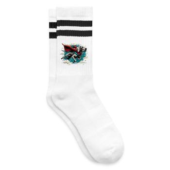 Super chien braque de Weimar Weimi Cape Cape cadeau - Chaussettes de tennis - blanc/noir - Droite