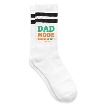 Mode papa en charge pour les futurs pères fiers - Chaussettes de tennis - blanc/noir - Droite