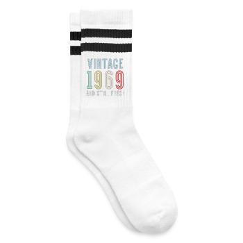 Millésime 1969 - Chaussettes de tennis - blanc/noir - Droite