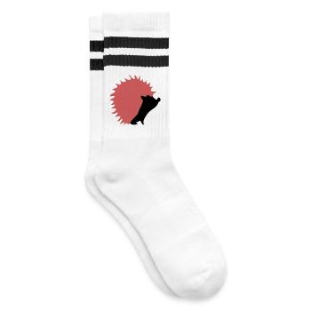 Hérissons d’automne - Chaussettes de tennis - blanc/noir - Droite
