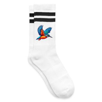 Martin-pêcheur - Chaussettes de tennis - blanc/noir - Droite