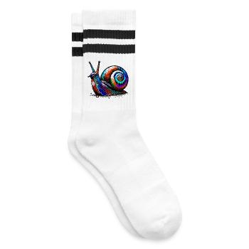 Escargot - Chaussettes de tennis - blanc/noir - Droite