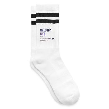 Urologie - Gestreifte Tennissocken - Weiß/Schwarz - Rechts