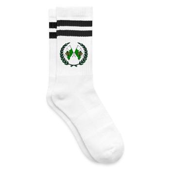 Drapeaux Couronne de laurier de Saxe - Chaussettes de tennis - blanc/noir - Droite