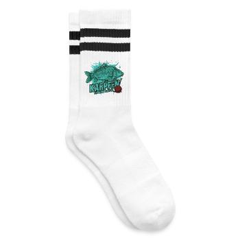 Carpe – Le roi du lac - Chaussettes de tennis - blanc/noir - Droite